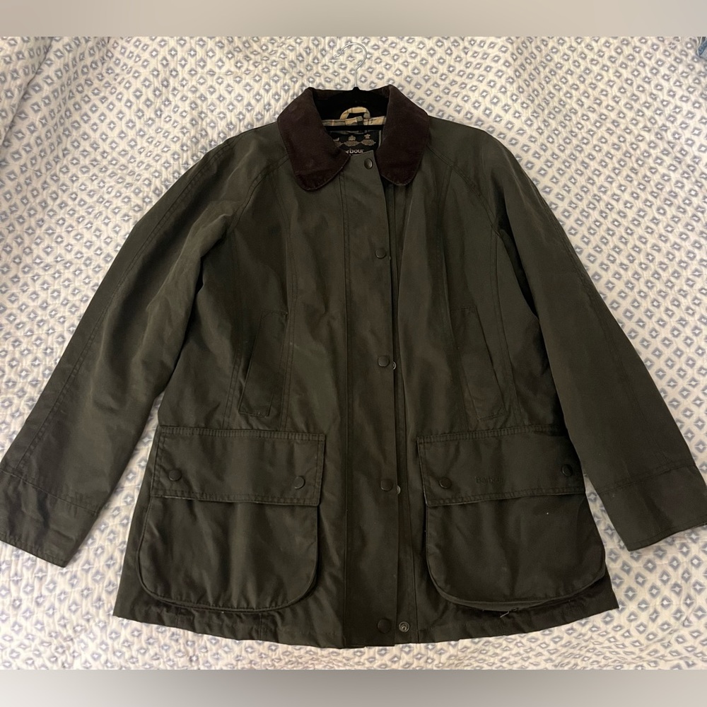 Barbour Beadnell Jacket in Sage Green UK 14/US 10